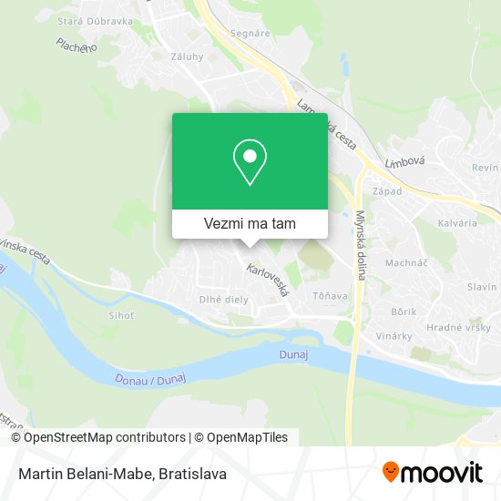 Martin Belani-Mabe mapa