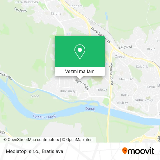 Mediatop, s.r.o. mapa