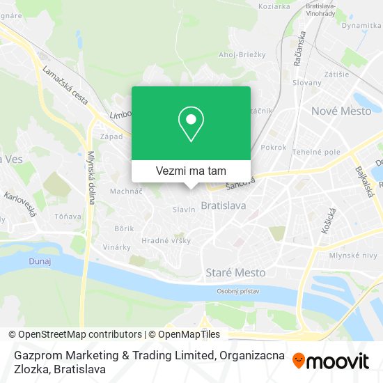 Gazprom Marketing & Trading Limited, Organizacna Zlozka mapa