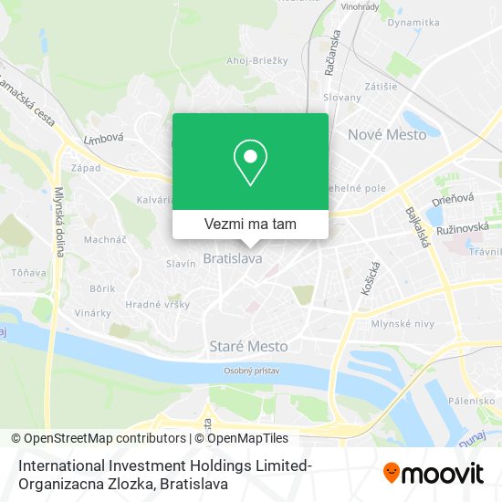 International Investment Holdings Limited-Organizacna Zlozka mapa