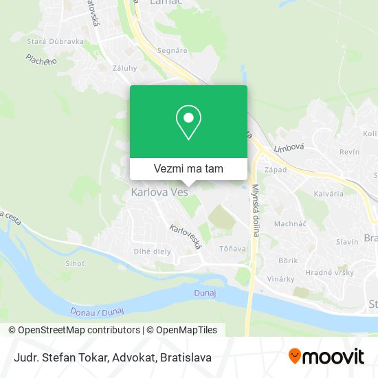 Judr. Stefan Tokar, Advokat mapa