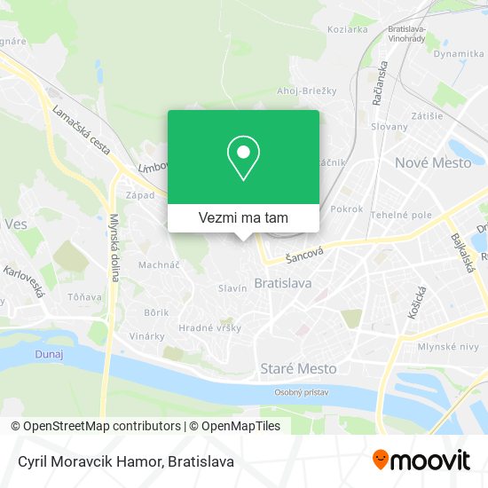 Cyril Moravcik Hamor mapa