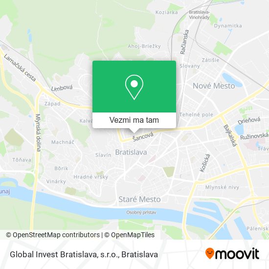 Global Invest Bratislava, s.r.o. mapa