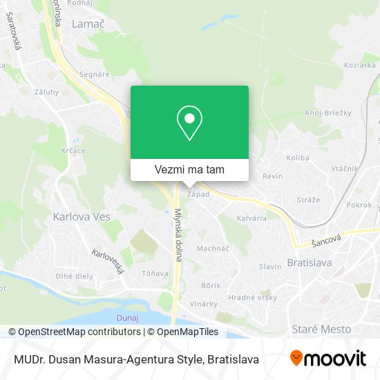 MUDr. Dusan Masura-Agentura Style mapa