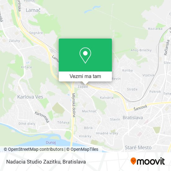 Nadacia Studio Zazitku mapa