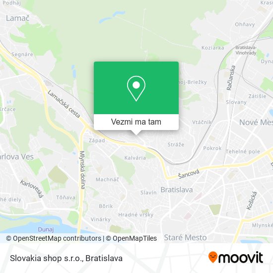 Slovakia shop s.r.o. mapa