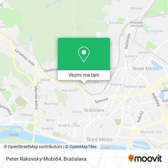 Peter Rakovsky-Mobi64 mapa