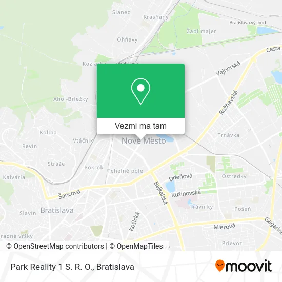 Park Reality 1 S. R. O. mapa