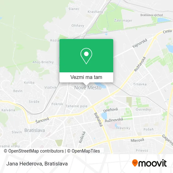 Jana Hederova mapa