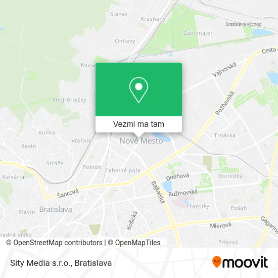 Sity Media s.r.o. mapa
