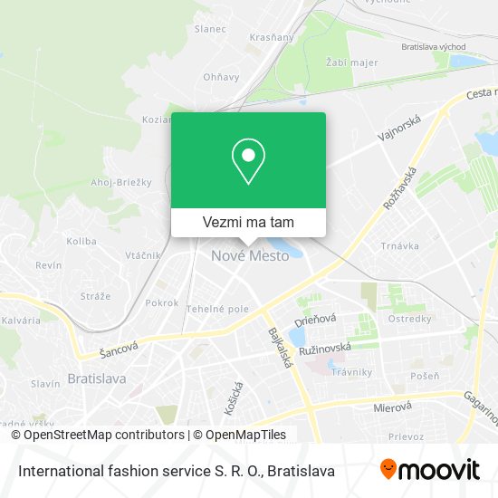 International fashion service S. R. O. mapa