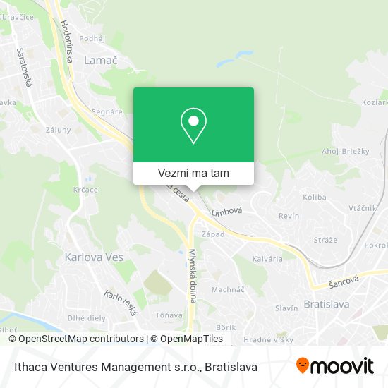 Ithaca Ventures Management s.r.o. mapa