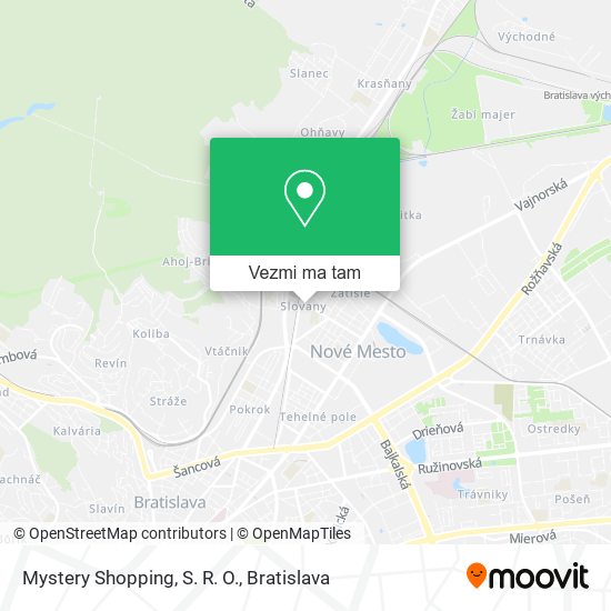 Mystery Shopping, S. R. O. mapa