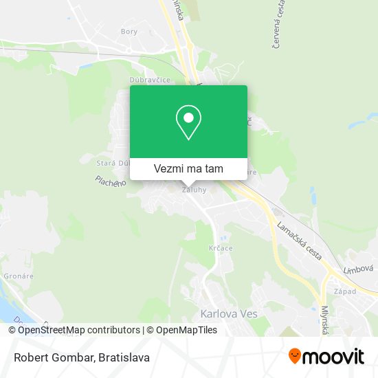 Robert Gombar mapa