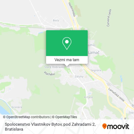 Spolocenstvo Vlastnikov Bytov, pod Zahradami 2 mapa