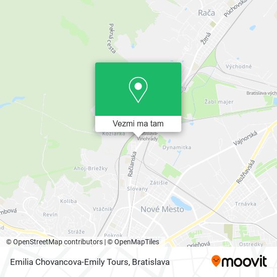 Emilia Chovancova-Emily Tours mapa