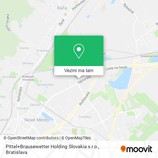 Pittel+Brausewetter Holding Slovakia s.r.o. mapa