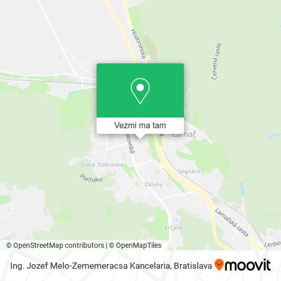 Ing. Jozef Melo-Zememeracsa Kancelaria mapa