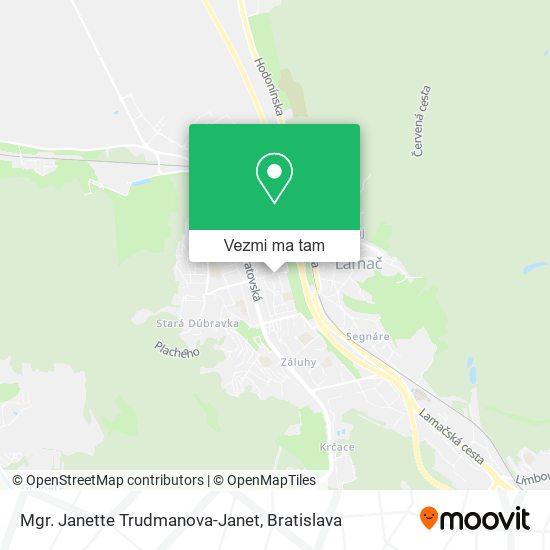 Mgr. Janette Trudmanova-Janet mapa