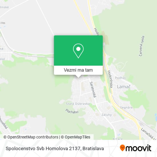 Spolocenstvo Svb Homolova 2137 mapa