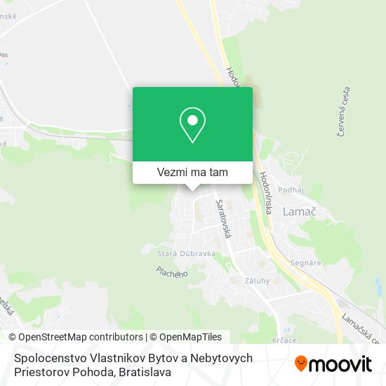 Spolocenstvo Vlastnikov Bytov a Nebytovych Priestorov Pohoda mapa