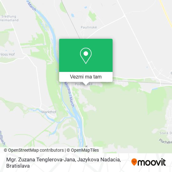 Mgr. Zuzana Tenglerova-Jana, Jazykova Nadacia mapa