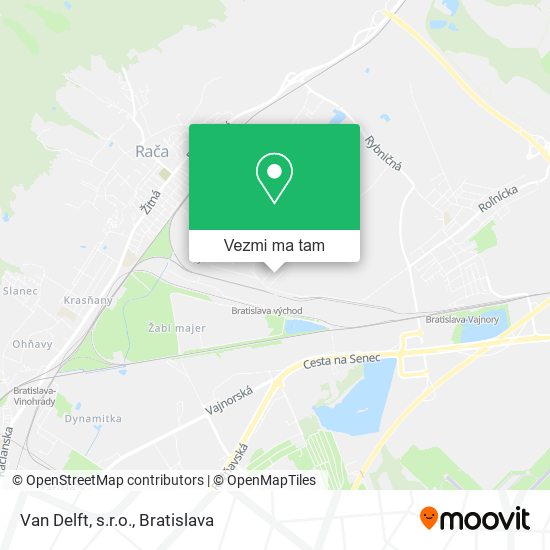 Van Delft, s.r.o. mapa