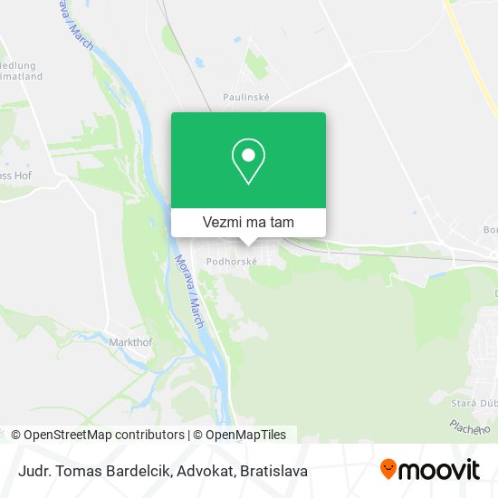 Judr. Tomas Bardelcik, Advokat mapa