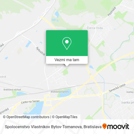 Spolocenstvo Vlastnikov Bytov-Tomanova mapa