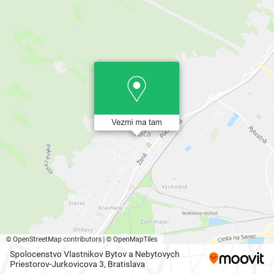 Spolocenstvo Vlastnikov Bytov a Nebytovych Priestorov-Jurkovicova 3 mapa