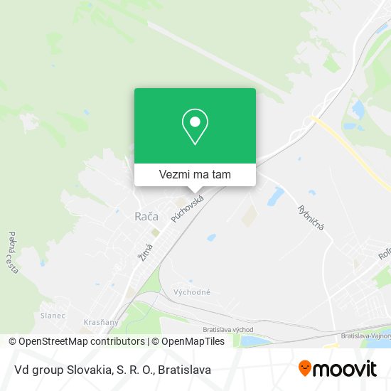 Vd group Slovakia, S. R. O. mapa