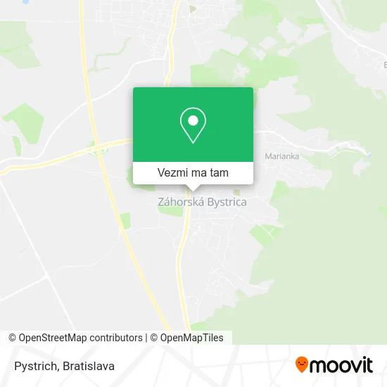 Pystrich mapa