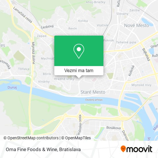 Oma Fine Foods & Wine mapa