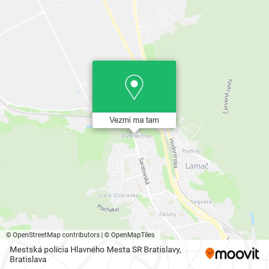 Mestská polícia Hlavného Mesta SR Bratislavy mapa