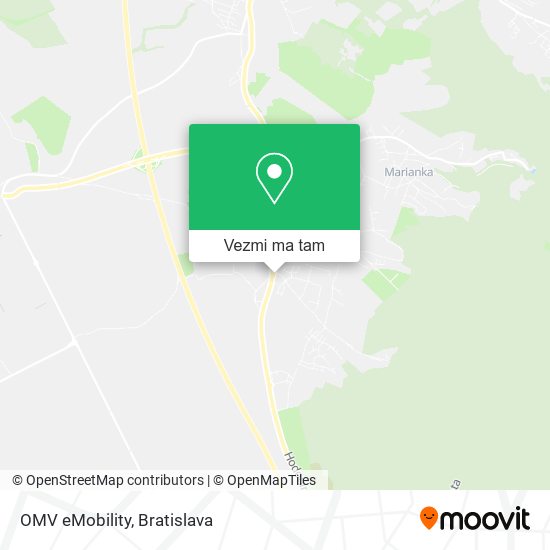 OMV eMobility mapa