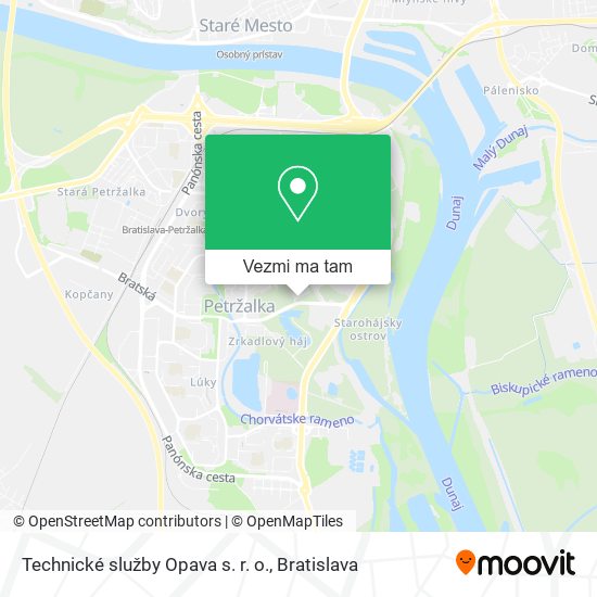 Technické služby Opava s. r. o. mapa