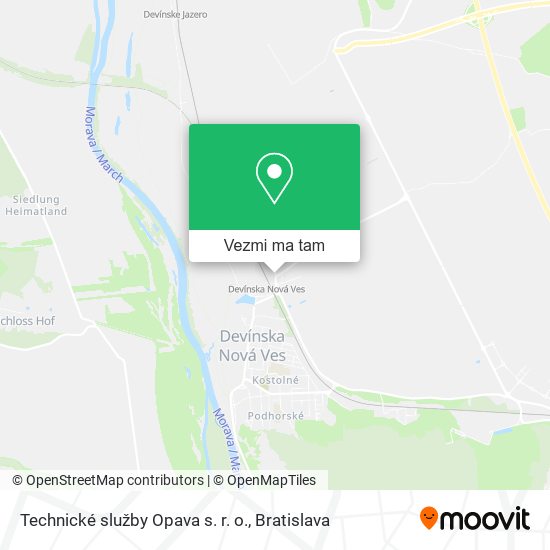 Technické služby Opava s. r. o. mapa