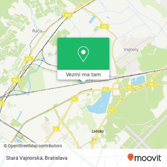 Stará Vajnorská mapa