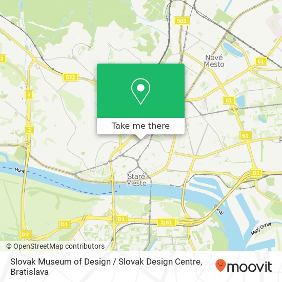 Slovak Museum of Design / Slovak Design Centre mapa