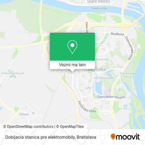 Dobíjacia stanica pre elektromobily mapa