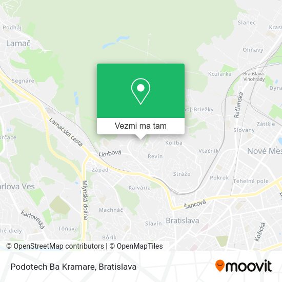 Podotech Ba Kramare mapa