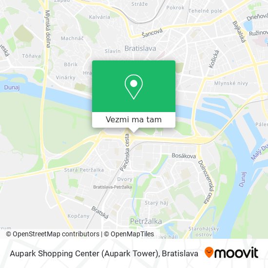 Aupark Shopping Center (Aupark Tower) mapa