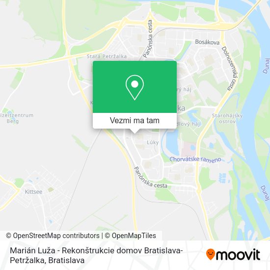 Marián Luža - Rekonštrukcie domov Bratislava-Petržalka mapa