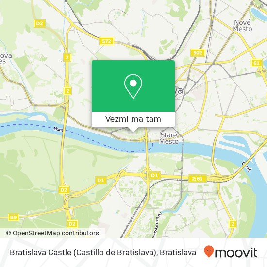 Bratislava Castle (Castillo de Bratislava) mapa