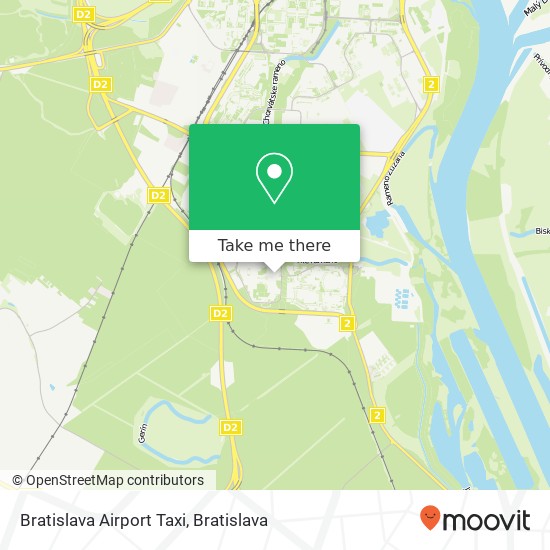 Bratislava Airport Taxi mapa