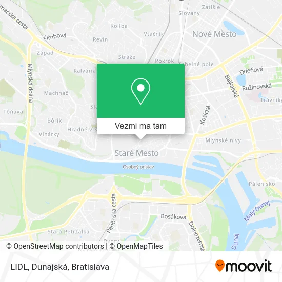 LIDL, Dunajská mapa