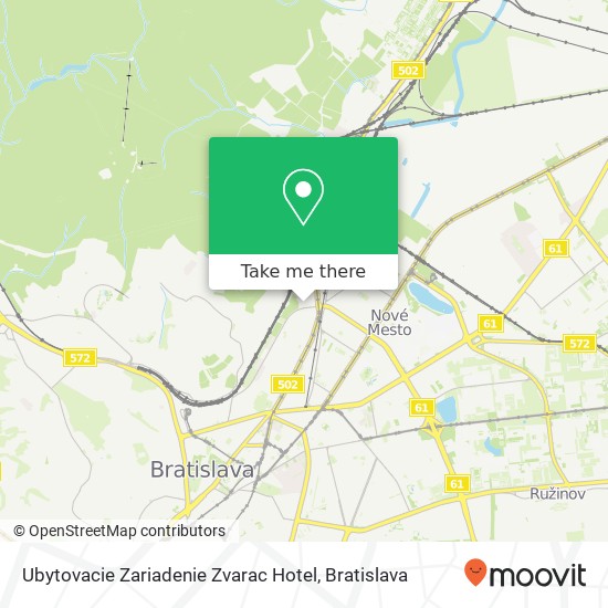 Ubytovacie Zariadenie Zvarac Hotel mapa