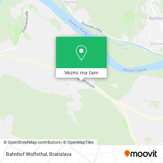 Bahnhof Wolfsthal mapa