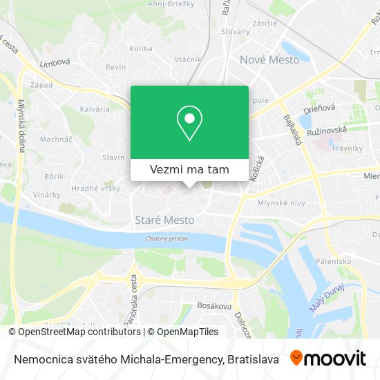 Nemocnica svätého Michala-Emergency mapa