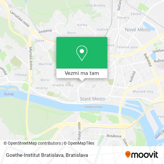Goethe-Institut Bratislava mapa